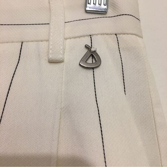 NWT Dixie Woman’s High Waist Drop Crotch Pinstriped Pants: Size: M Tall - Picture 3 of 11